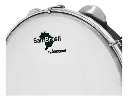 Imagem de Pandeiro liverpool sambrasil standard 10'' pele leitosa 11268