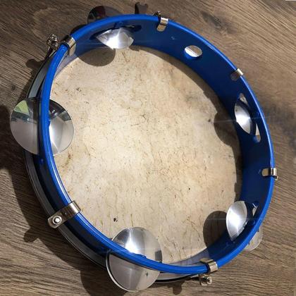 Imagem de Pandeiro Luen 10" ABS Azul com Pele Cabra - Luen Percussion