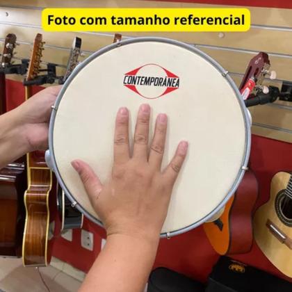 Imagem de Pandeiro Madeira Contemporanea 10 Polegadas Couro - Contemporânea