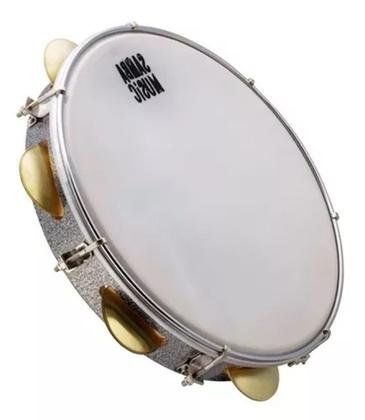 Imagem de Pandeiro Madeira Phx 12" Prof.PD12LE Samba Music+Capa Simple