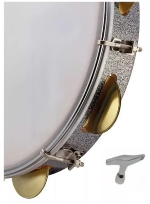 Imagem de Pandeiro Madeira Phx 12" Prof.PD12LE Samba Music+Capa Simple