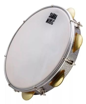 Imagem de Pandeiro Madeira Phx 12" Prof.PD12LE Samba Music+Capa Simple