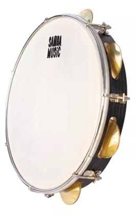 Imagem de Pandeiro Madeira Phx 12" Prof.PD12LE Samba Music+Capa Simple