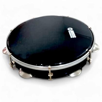 Imagem de Pandeiro Profissional Phx 10” Abs Preto E Cromado Music Instrumentos