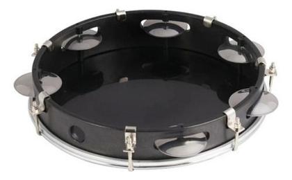 Imagem de Pandeiro Profissional Phx Abs Preto 10 Pele Preta Music Ins