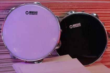 Imagem de Pandeiro Profissional Phx Abs Preto 10 Pele Preta Music Ins