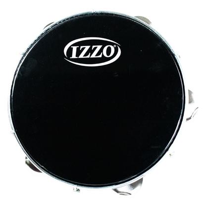 Imagem de Pandeiro vermelho izzo 10 polegadas abs com pele preta 3440