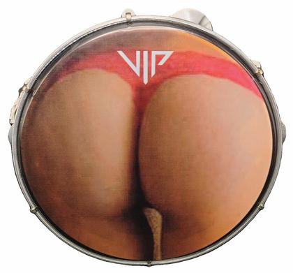 Imagem de Pandeiro Vip 10 Pele Leitosa Prive Pink Abs Platinela Inox 