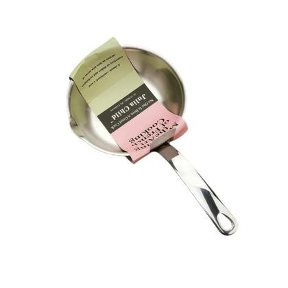 Imagem de Panela Antiaderente Mini De Aço Inoxidável 12CM Para Fogão De Indução, Anti-respingos De Óleo