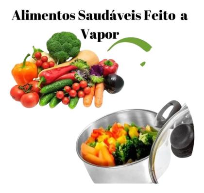 Imagem de Panela Banho Maria Preta Antiaderente 3x1 Forma Para Pudim Cuscuzeira Pudim Tammpa de Vidro