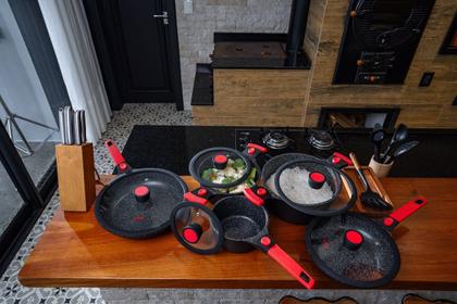 Imagem de Panela Caçarola Antiaderente Em Mármore 24cm Autêntico Chef