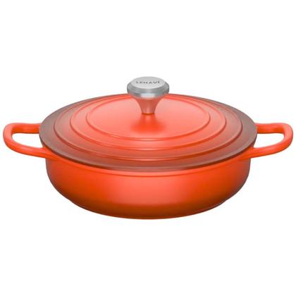 Imagem de Panela Caçarola Antiaderente Revestimento Cerâmico 26cm 3,4L Grossa