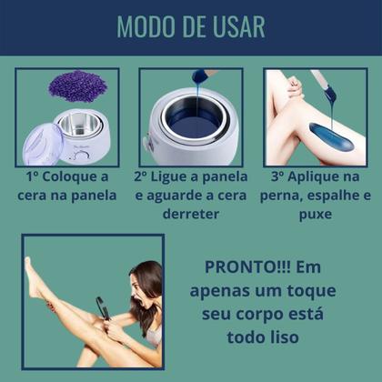 Imagem de Panela Cera Depilatória Profissional Panelinha termocera Bivolt