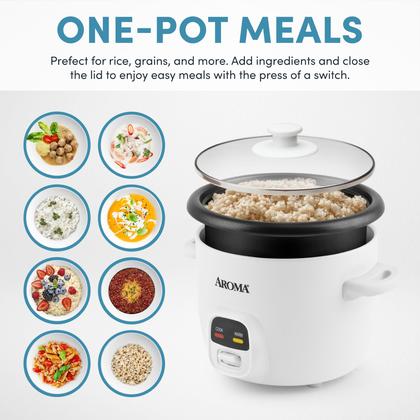 Imagem de Panela de Arroz Aroma ARC-393NG - 350ml/1,4L (3/6 xícaras)