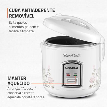 Imagem de Panela De Arroz Bianca Rice 5 MondiaL 400W - NPE-05-5X