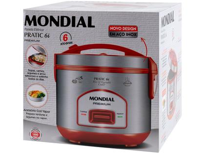 Imagem de Panela de Arroz Elétrica 6 Xícaras Mondial Premium PE-45-6X