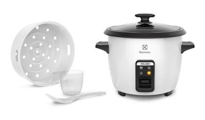 Imagem de Panela de Arroz Elétrica Electrolux 1,3L Efficient RCB50 Frequência 60 Hz Branca