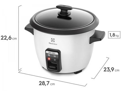 Imagem de Panela de Arroz Elétrica Electrolux Easyline RCB50 - 450W 7 Xícaras Branca