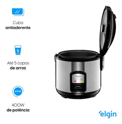 Imagem de Panela de Arroz Elétrica Elgin 5 Xícaras 1 Litro 400W