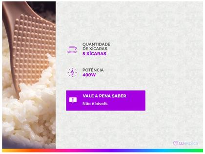 Imagem de Panela de Arroz Elétrica Mondial Bianca Rice