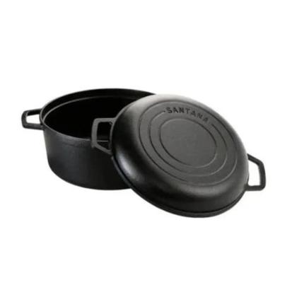 Imagem de Panela de Ferro Fundido Caçarola Duo Forno Holandês Santana