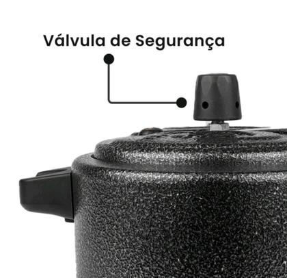 Imagem de Panela de Pressão 2,5 litros Craqueado Grafite-Alumínio