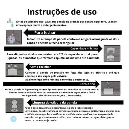 Imagem de Panela De Pressao 4.5 Litros Fechamento Interno Com Valvula