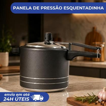 Imagem de Panela de Pressão 4,5L Antiaderente Grafite Cabo Antitérmico