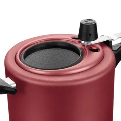 Imagem de Panela de Pressão 4,5L Antiaderente Tampa com Visor De Vidro 4,5 Litros MTA 6033 Cereja