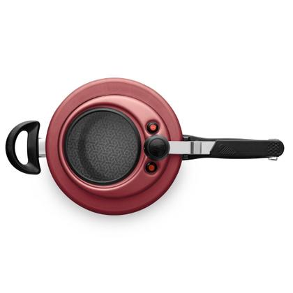 Imagem de Panela de Pressão 4,5L Antiaderente Tampa com Visor De Vidro 4,5 Litros MTA 6033 Cereja