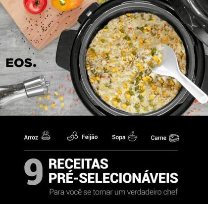 Imagem de Panela de Pressão 5L Ultra Turbo EOS 900W com Timer em Inox 220V
