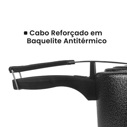 Imagem de Panela De Pressão 7 Litros Corbã Aluminio Cabo Reforçado Com Ótima Pressao Fechamento Interno Craqueada