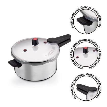 Imagem de Panela de Pressão 7 Litros Fechamento Externo Imetro