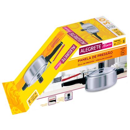 Imagem de Panela de Pressão ALegrete Aluminio 3L