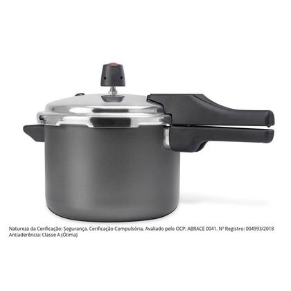 Imagem de Panela de Pressão Alumínio Antiaderente 4,5 L Com Indução
