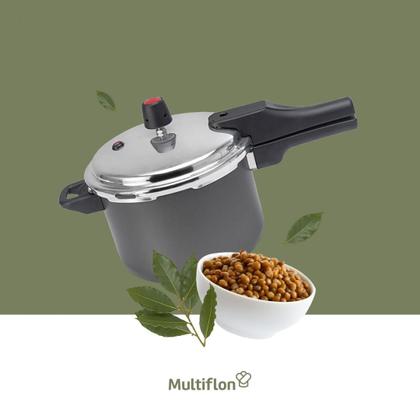 Imagem de Panela de pressão antiaderente quartzo 4,5 litros 4 sistema segurança