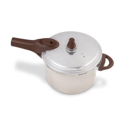 Imagem de Panela de Pressão Brinox Ceramic Life Fundo de Indução Pressure 6,8 Litros Ø 24 cm Vanilla