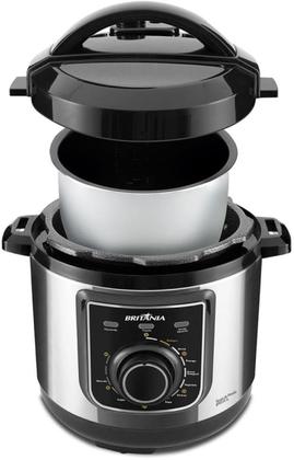 Imagem de Panela de Pressão Britânia Multifuncional 3L BPP01PI 127V