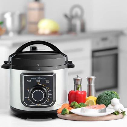 Imagem de Panela de Pressão Britânia Multifuncional 3L BPP01PI 127V