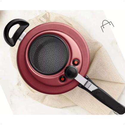Imagem de Panela de Pressão Cereja Visor de Vidro Fechamento Interno 8L de Alumínio Antiaderente MTA 6035i