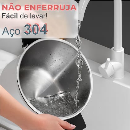 Imagem de Panela De Pressão De Aço Inox Indução E Gás Antiaderente Fechamento Externo