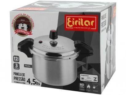 Imagem de Panela de pressao eirilar 4,5l polida fechamento ext