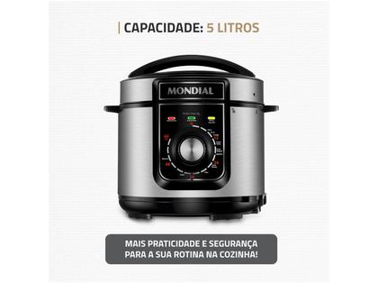 Imagem de Panela de Pressão Elétrica 5L Mondial Pratic Cook PE-48-5L-I