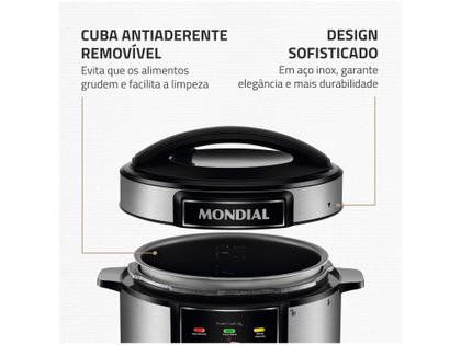 Imagem de Panela de Pressão Elétrica 5L Mondial Pratic Cook PE-48-5L-I