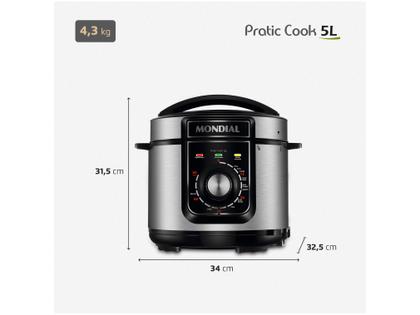 Imagem de Panela de Pressão Elétrica 5L Mondial Pratic Cook PE-48-5L-I