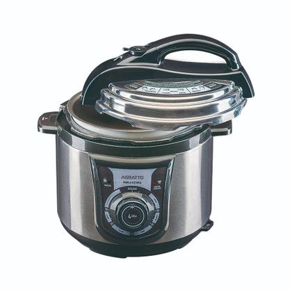 Imagem de Panela de Pressão Elétrica Agratto 4L PED 01 Inox 127v