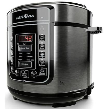 Imagem de Panela de Pressão Elétrica Britânia BPP05P 5L 900W Revestimento Redstone