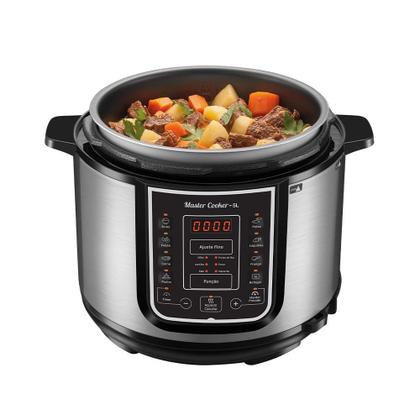 Imagem de Panela de Pressão Elétrica Digital 5L Mondial 220V 900W Preto/Inox - PE-38