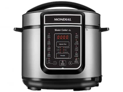 Panela de Pressão Elétrica Digital Mondial 5L - 900W Digital Master Cooker PE-38