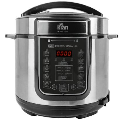 Imagem de Panela de Pressão Elétrica KIAN PPE102 6 Litros Inox 127V